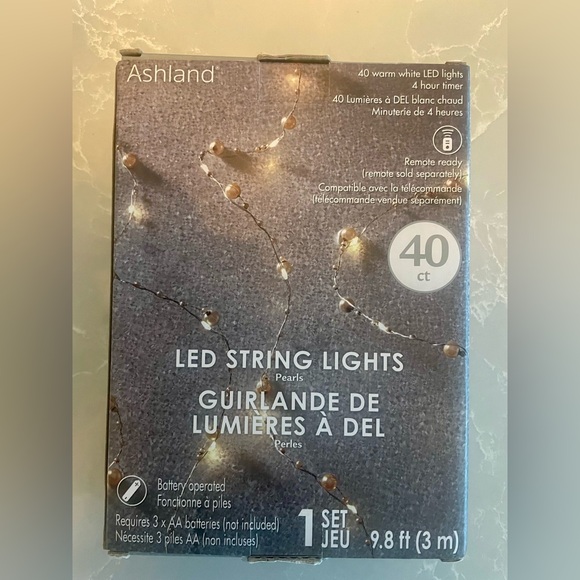 NWOT Michael’s Ashland LED Rose Gold Warm White String Lights - Picture 7 of 16